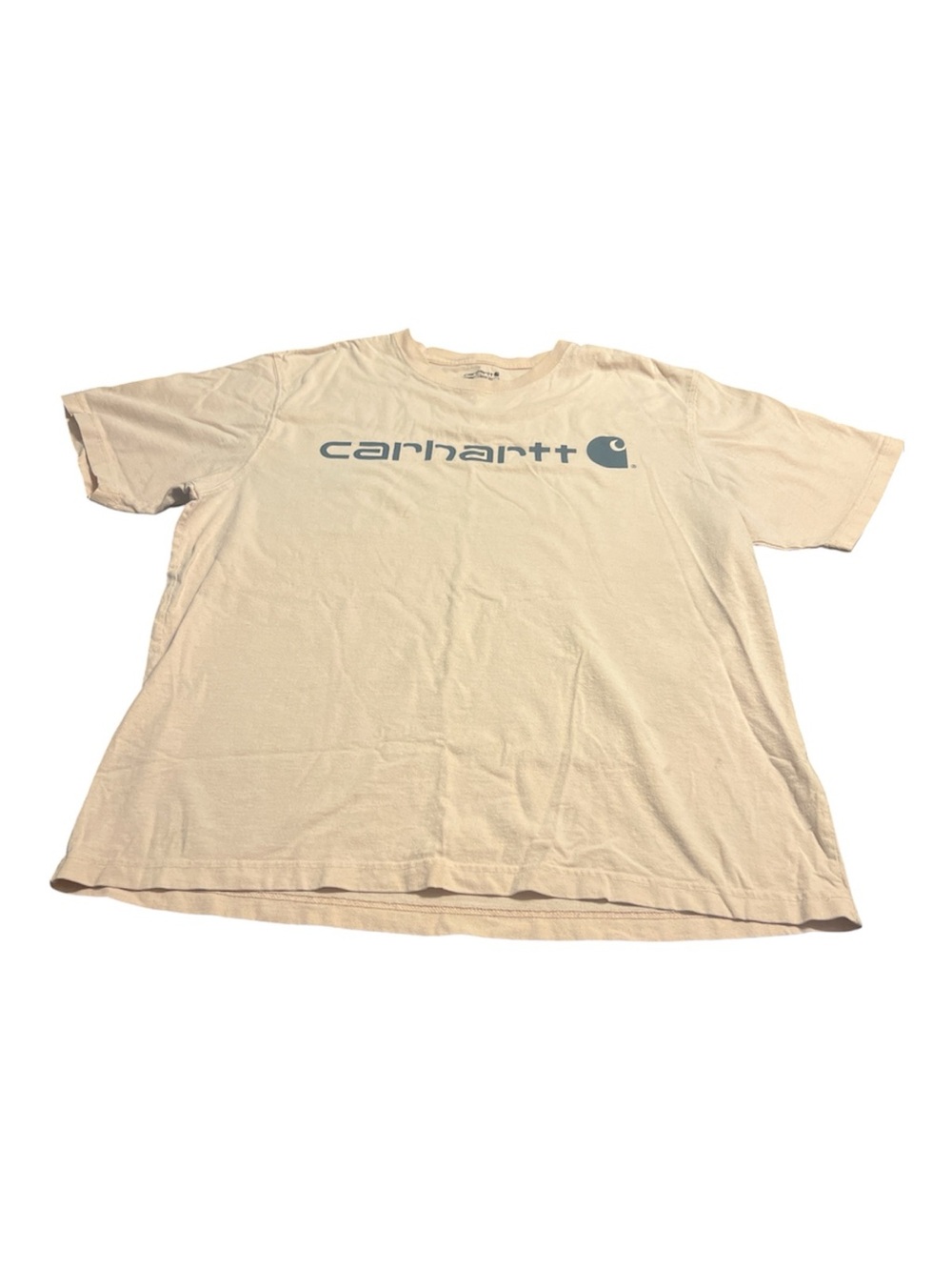 Carhartt Men's Cream Short Sleeve Logo Tee
